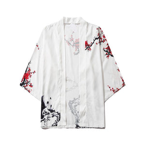 Japanese Sakura Cherry Blossom Kimono-Enchanted peach