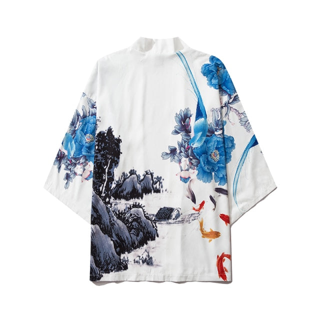 Japanese Sakura Cherry Blossom Kimono-Enchanted peach