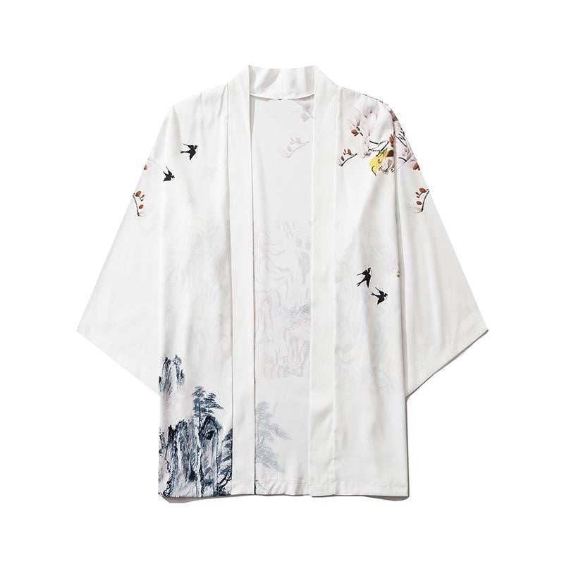 Japanese Sakura Cherry Blossom Kimono-Enchanted peach