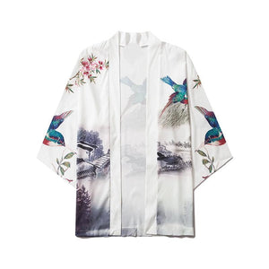 Japanese Sakura Cherry Blossom Kimono-Enchanted peach