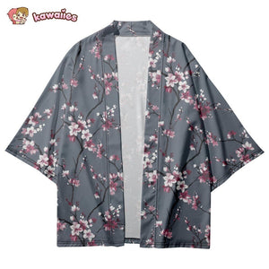 Japanese Spring Sakura Cherry Blossom Kimono-Enchanted peach