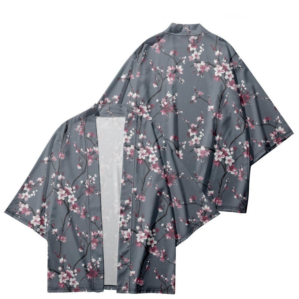 Japanese Spring Sakura Cherry Blossom Kimono-Enchanted peach