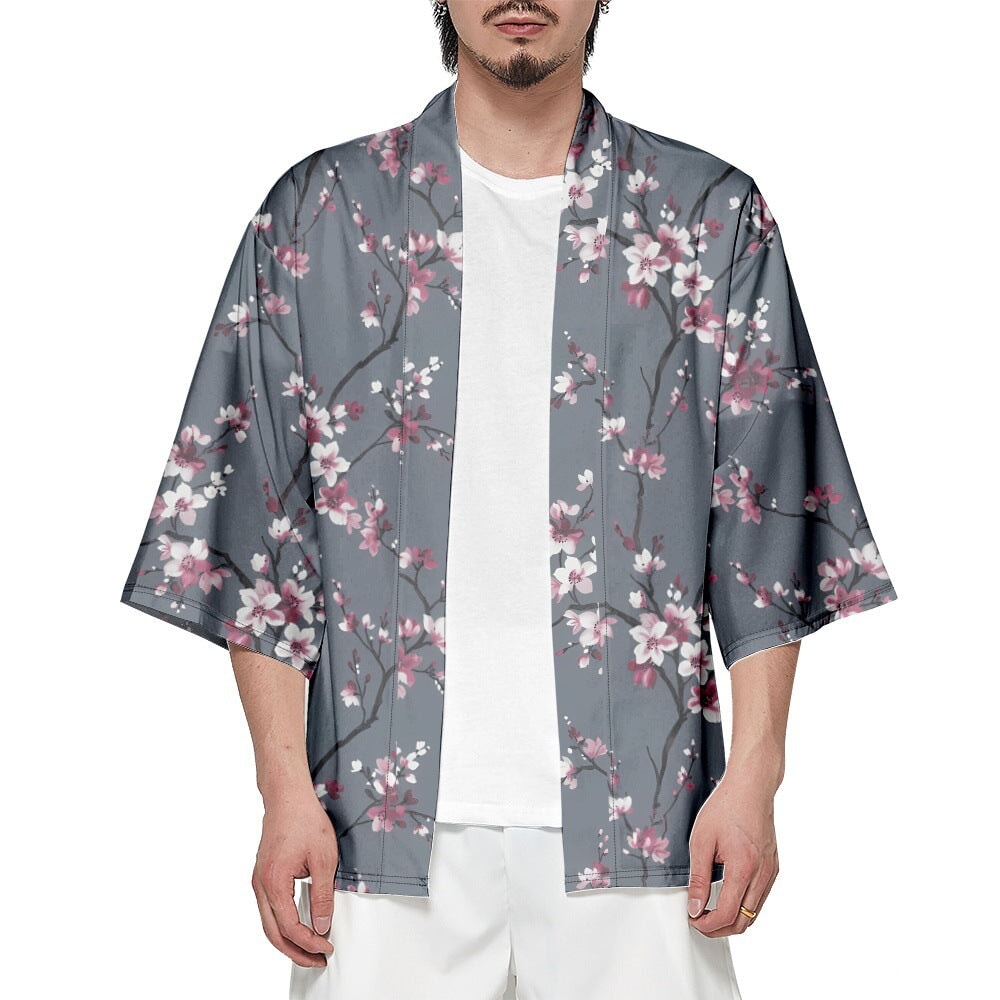 Japanese Spring Sakura Cherry Blossom Kimono-Enchanted peach