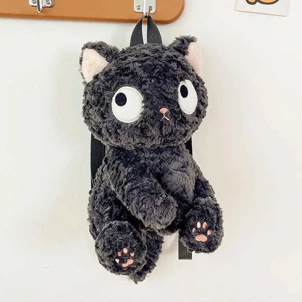 Jiji the Cat Plush Backpack-Enchanted peach