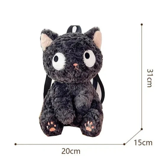 Jiji the Cat Plush Backpack-Enchanted peach