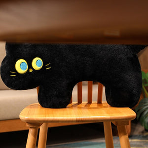 JoJo the Black Cat Plush Pillow-Enchanted peach