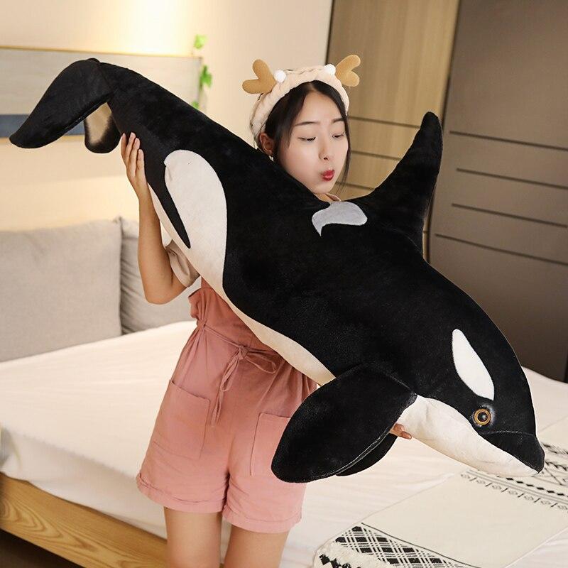 Kalia The Orca Whale Plushie-Enchanted peach