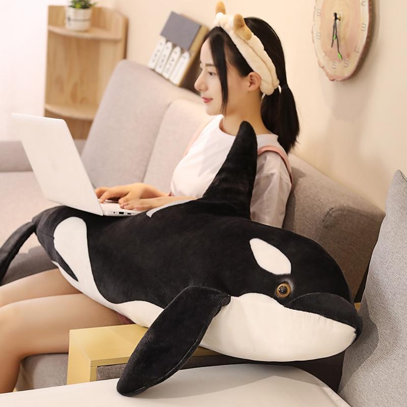 Kalia The Orca Whale Plushie-Enchanted peach