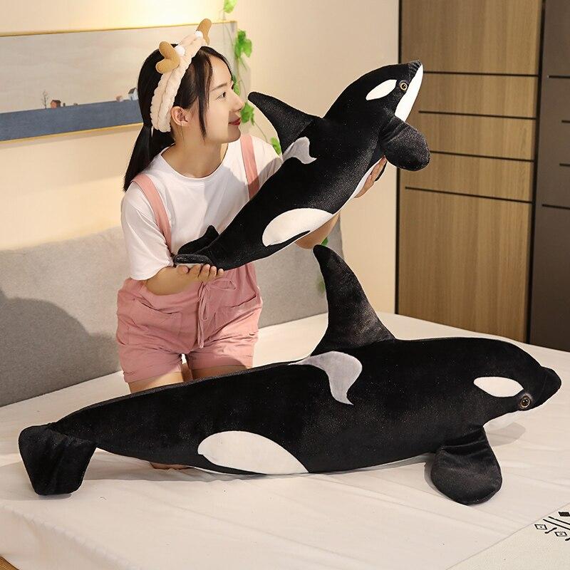 Kalia The Orca Whale Plushie-Enchanted peach