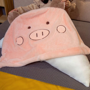 Kawaii Animal Dumpling Pillows-Enchanted peach