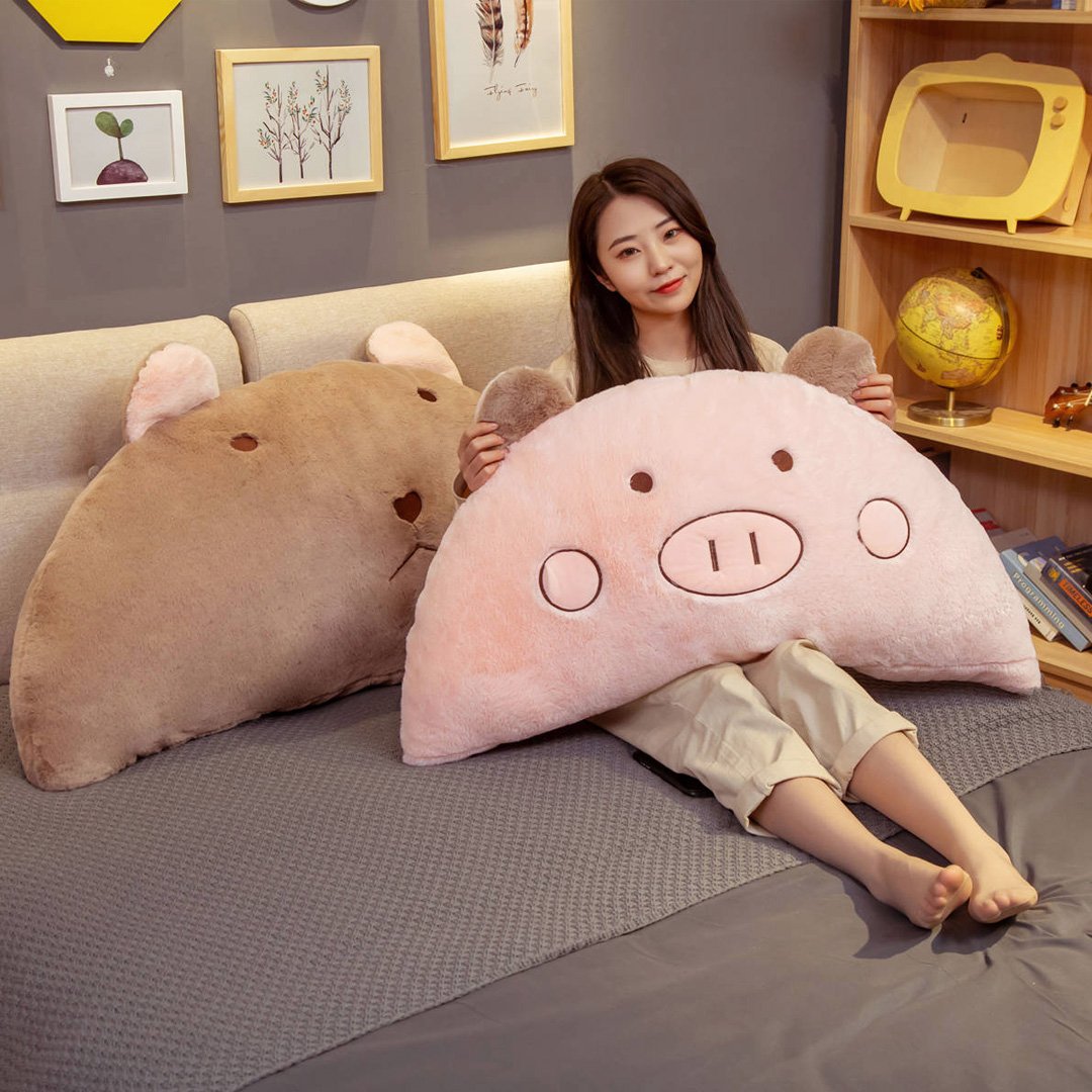 Kawaii Animal Dumpling Pillows-Enchanted peach