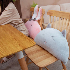 Kawaii Animal Dumpling Pillows-Enchanted peach