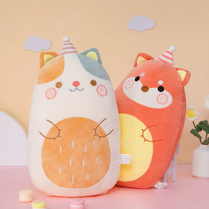 Kawaii Animal Pancake Plushies Collection 2023-Enchanted peach