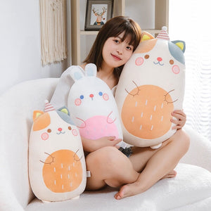 Kawaii Animal Pancake Plushies Collection 2023-Enchanted peach