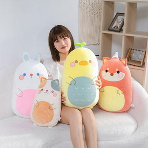 Kawaii Animal Pancake Plushies Collection 2023-Enchanted peach