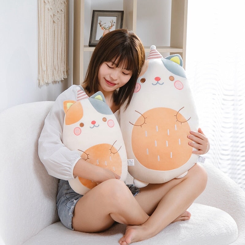 Kawaii Animal Pancake Plushies Collection 2023-Enchanted peach