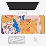 Kawaii Anime Aesthetics Large Mouse Pad-Enchanted peach