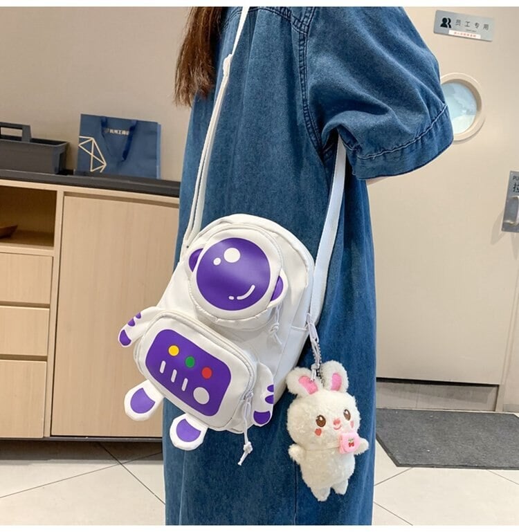 Kawaii Astronaut Bag-Enchanted peach