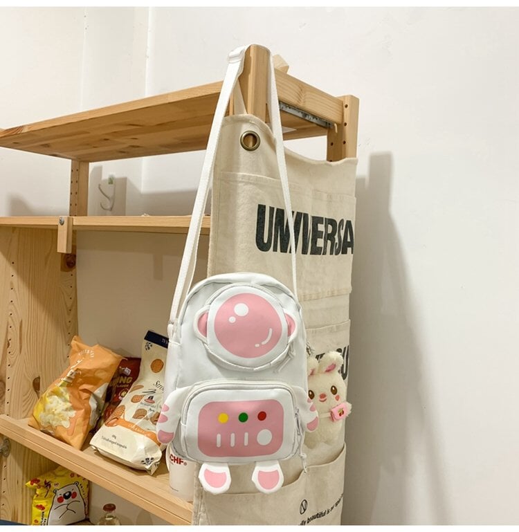 Kawaii Astronaut Bag-Enchanted peach