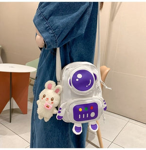 Kawaii Astronaut Bag-Enchanted peach