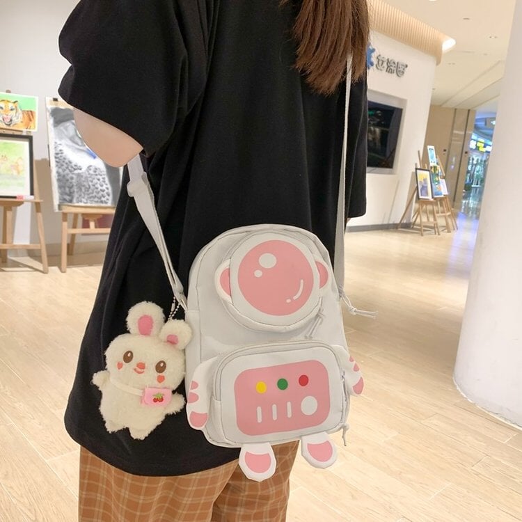 Kawaii Astronaut Bag-Enchanted peach