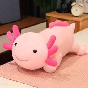 Kawaii Axolotl Salamander Plushie Family-Enchanted peach