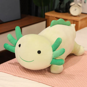 Kawaii Axolotl Salamander Plushie Family-Enchanted peach