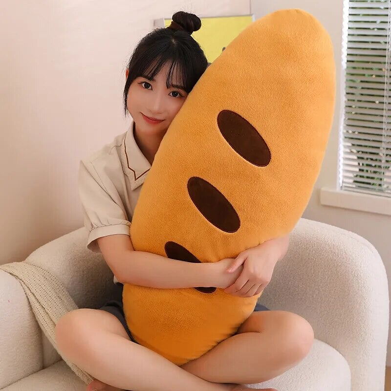 Kawaii Baguette Plushie-Enchanted peach