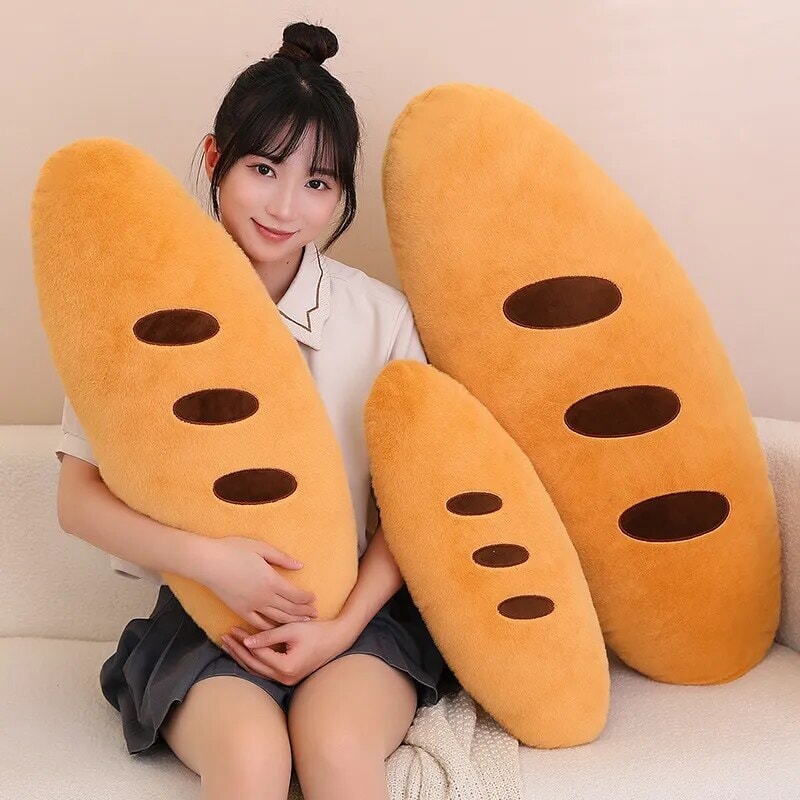 Kawaii Baguette Plushie-Enchanted peach