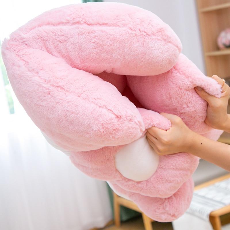 Kawaii Bao Bear Jumbo Cushion-Enchanted peach