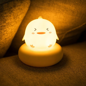 Kawaii Bear Bunny Duck Cat LED Night Light-Enchanted peach