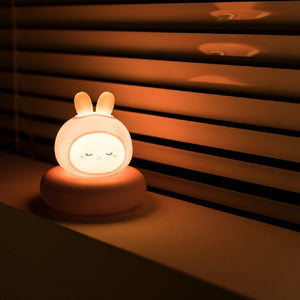 Kawaii Bear Bunny Duck Cat LED Night Light-Enchanted peach