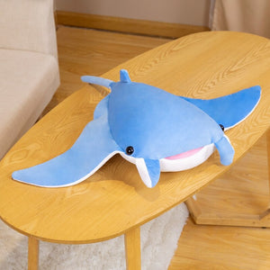 Kawaii Blue Mobula Devil Sting Ray Plushies-Enchanted peach