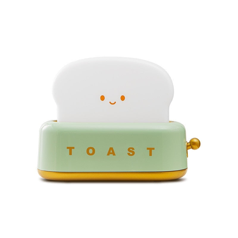 Kawaii Bread Toaster Machine LED Night Light-Enchanted peach