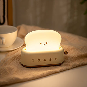 Kawaii Bread Toaster Machine LED Night Light-Enchanted peach