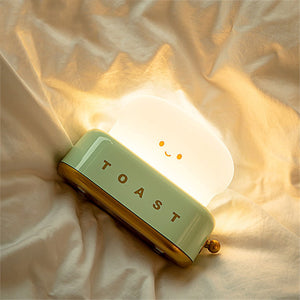 Kawaii Bread Toaster Machine LED Night Light-Enchanted peach