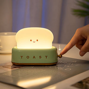 Kawaii Bread Toaster Machine LED Night Light-Enchanted peach