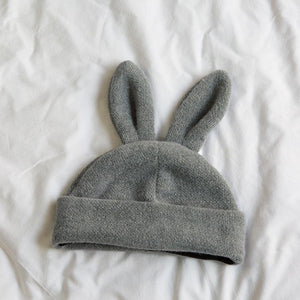 Kawaii Bunny Ears Beanie Hat-Enchanted peach