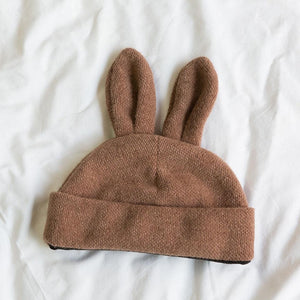 Kawaii Bunny Ears Beanie Hat-Enchanted peach