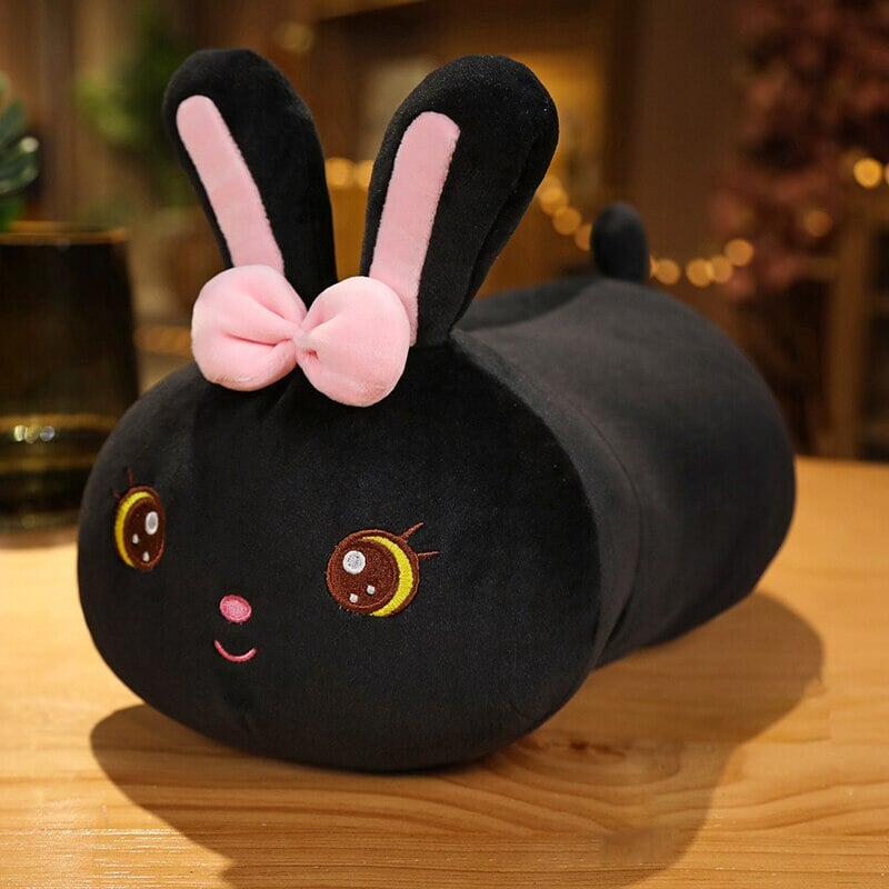 Kawaii Bunny Long Pillow Plushie-Enchanted peach