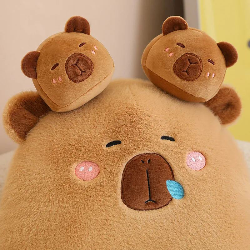 Kawaii Capybara Candy Bag Plushie-Enchanted peach