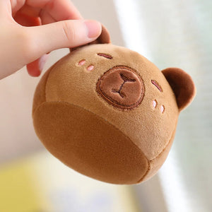 Kawaii Capybara Candy Bag Plushie-Enchanted peach