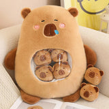 Kawaii Capybara Candy Bag Plushie-Enchanted peach