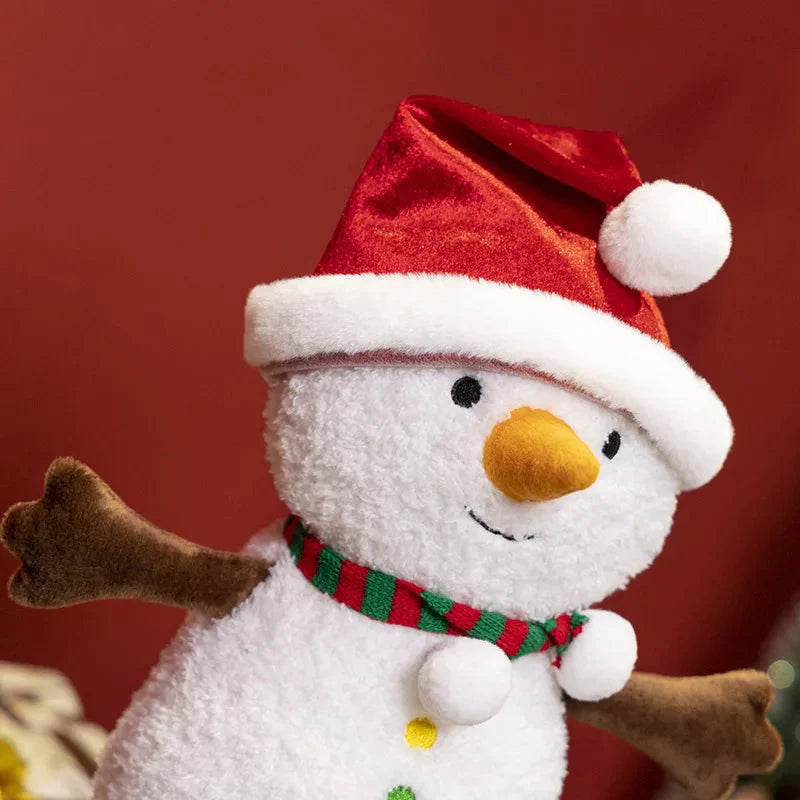 Kawaii Christmas Snow Man Gingerbread Man Plushies-Enchanted peach