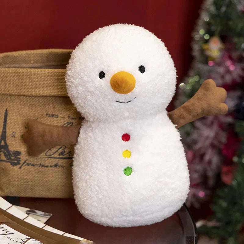 Kawaii Christmas Snow Man Gingerbread Man Plushies-Enchanted peach