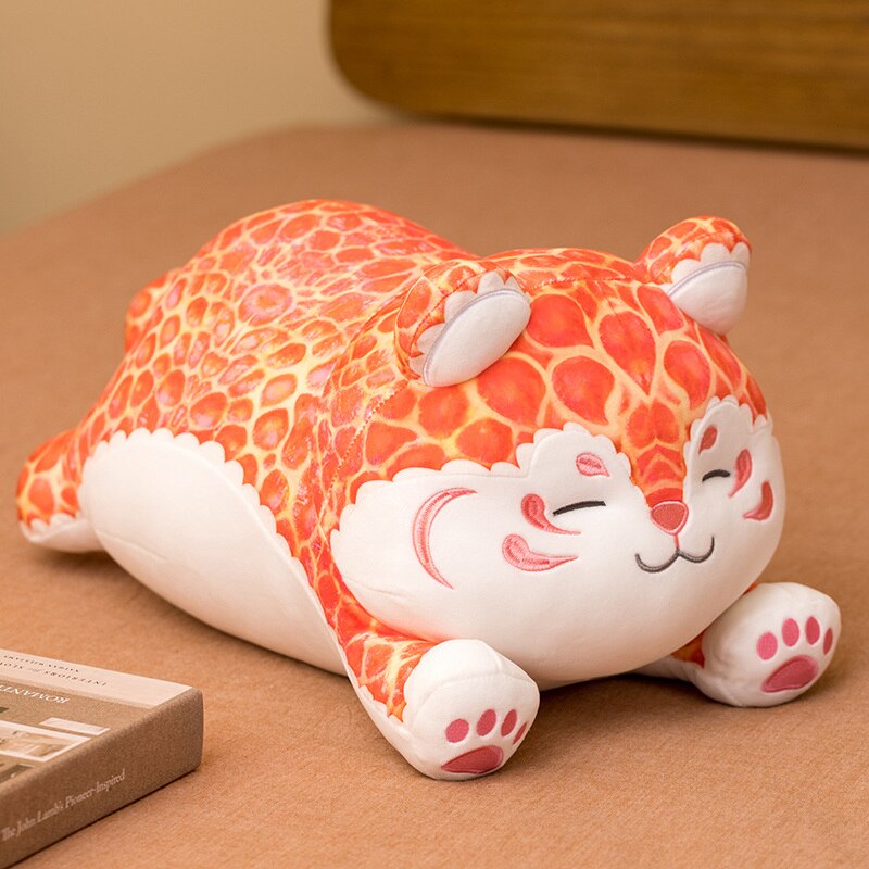 Kawaii Chubby Orange Leopard-Enchanted peach