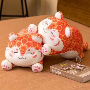 Kawaii Chubby Orange Leopard-Enchanted peach