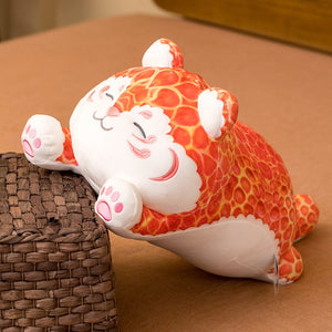 Kawaii Chubby Orange Leopard-Enchanted peach