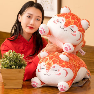 Kawaii Chubby Orange Leopard-Enchanted peach