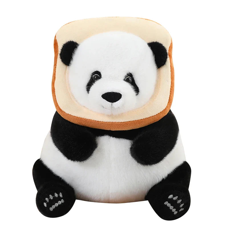 Kawaii Chunky Panda Plushie Crew-Enchanted peach